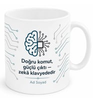 Yapay Zeka Prompt Mühendisine Hediye Doğru Komut Güçlü Çıktı Zeka Kupa Bardak