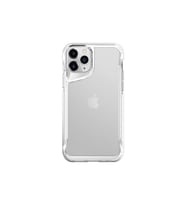 Apple iPhone 11 Pro Kılıf Eğimli Kamera Dizayn Sert Şeffaf Silikon (Pembe)