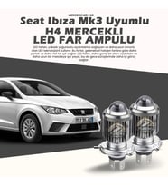 Seat Ibıza mk3 Uyumlu Mercek Led Xenon Uzun - Kısa Çift Renk Şimşek Etkili