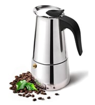 Moka pot 6 fincan paslanmaz çelik