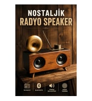 Global Çift Hoparlörlü Gramofon Speaker – Bluetooth, Stereo ve 3D Ses Teknolojisi