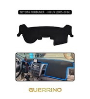 TOYOTA FORTUNER  - HILUX 2005-2014TORPİDO KORUMA HALISI SİYAH KENAR