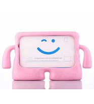 Fuchsia Honor Waterplay 8" ile Uyumlu kOkO Eğlenceli Karakterli Standlı Yumuşak Çocuk Tablet Kılıfı (Pembe)