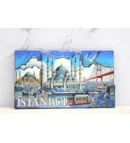Ahşap İstanbul Temalı Magnet Alk4362