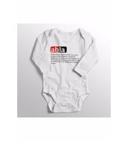 Unisex Bebek Abla Kelime Anlamı Baskılı Bebek Zıbını