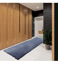 AGKHOME Orijinal Amerikan Shaggy Halı - 80 x 240 cm - Mavi