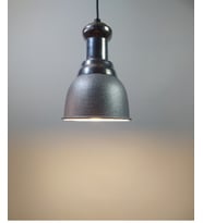 RİOLİGHT RETRO TEKLİ METAL SARKIT AVİZE ŞAPKA ÇAPI: 14CM (Siyah)