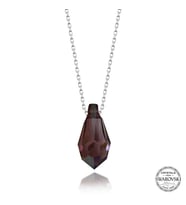 Swarovski Crystal Taşlı Ametist Gümüş Kadın Kolye