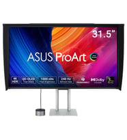 ASUS ProArt PA32UCDMR-K 31.5 QD-OLED 3840x2160 0.1ms 240Hz 250cd Thunderbolt DP HDMI USB-C Hoparlör VESA 3YIL ULTRA SLIM PD 96W HDR HLG DOBLY VISION %99 DCI-P3 THUNDERBOLT DESTEĞİ CALMAN DESTEĞİ MONİTÖR