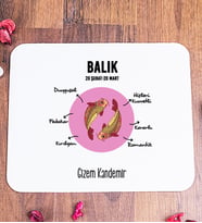 Kişiye Özel Balık Burcuna Hediye Mouse Pad