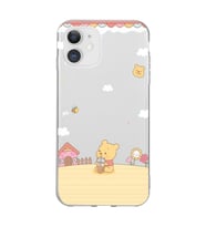 Iphone 11 Uyumlu Winnie The Pooh Tasarımlı Şeffaf Telefon Kılıfı