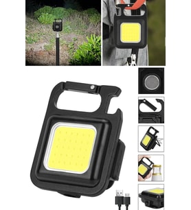 Çok Amaçlı Mini Led Anahtarlık El Feneri Flash Mıknatıslı Su Geçirmez Şişe Açacaklı Kamp Feneri