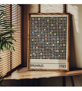 Tanıtım Bauhaus Çerçevesiz Poster, Modern Dekoratif Çerçevesiz Poster, Tablo, Bauhaus-3, 21 x 30