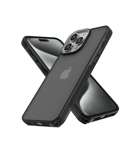 Newface Apple iPhone 15 Pro Max Kılıf Elegant Kapak - Siyah