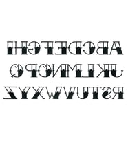 XQB-024 ORTA BOY ALFABETİK HARFLER YAZILI GEÇİCİ DÖVME-TATTO