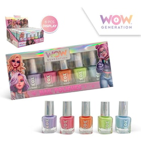 WoW Generation Çocuk Oje Seti - 5’li Pastel & Işıltılı Simli Seri