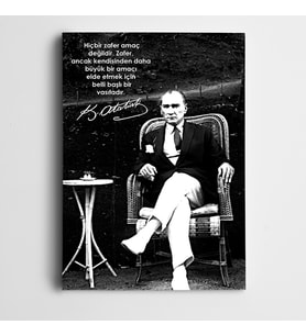 Atatürk Çalışkanlık ve Zafer Kanvas Tablo