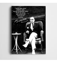 Atatürk Çalışkanlık ve Zafer Kanvas Tablo