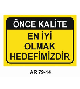 İŞ GÜVENLİĞİ UYARI LEVHASI 1 ADET PVC 21 X 29CM