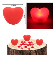 Led Işıklı Pilli Kalp İKİLİ