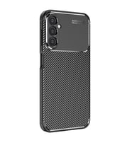 Galaxy M34 5G Kılıf Kamera Korumalı Fiber Tasarım Silikon Kapak (Siyah)