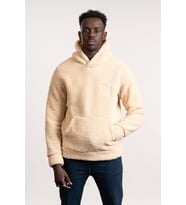 FBI Kapşonlu Kanguru Cepli Slimfit Peluş Sweatshirt (Kahverengi)