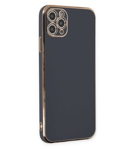 Newface Apple iPhone 11 Pro Max Kılıf Volet Silikon - Siyah