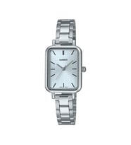 CASIO LTP-V009D-2EUDF KARE METAL KADIN KOL SAATİ (Açık Mavi)