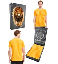 Galatasaray Orijinal Lisanslı Aslan Baskılı Sarı T-Shirt Gs Aslan Baskılı Hediyelik Ahşa