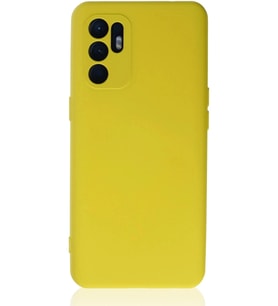Durukar® Reno 6 Kılıf Nano içi Kadife Silikon - Sarı1