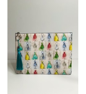 Renkli Mankenler Clutch Çanta