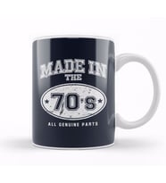 1970s Made In 70s All Genuine Parts Kupa Bardak Porselen