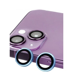 Newface Apple iPhone 13 Mini Raze Metal Kamera Lens - Mavi