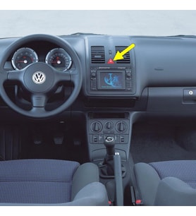 VW Polo HB 2000-2002 Kırmızı Üçgen Dörtlü Flaşör Düğmesi 6N0953235A