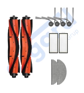 ROBOROCK S8 PRO/S8 PRO+/Q8+/Q8 MAX PRO+ Uyumlu 2 Ana Fırça 4 Yan Fırça 2 Filtre 2 Mop