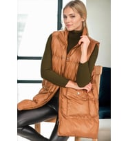 Z6729 DEWBERRY HK STYLE BAYAN YELEK-CAMEL-1