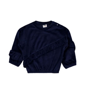 Civil Baby Fırfırlı 6-18 Ay Sweatshirt - Lacivert