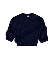 Civil Baby Fırfırlı 6-18 Ay Sweatshirt - Lacivert