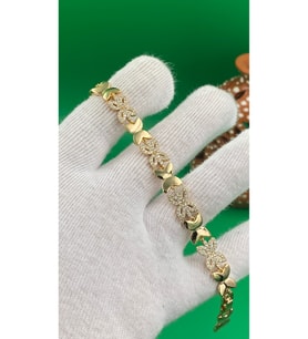 Xuping Rose Gold Kuyumcu Model Kelebek desenli Bileklik