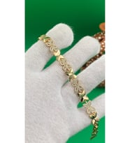 Xuping Rose Gold Kuyumcu Model Kelebek desenli Bileklik (Altın)