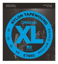 Daddario Etb92 Bass Gitar Tel Seti, 50-105, Xl, Nylon Tapewound, Medium