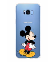 Samsung Galaxy S8 Plus Kapak Mickey Mouse Tasarımlı Şeffaf Silikon Kılıf