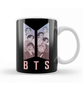 Bts Logo Kupa Bardak Porselen