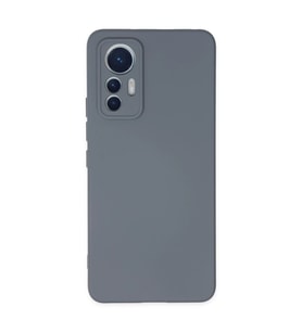 Xiaomi Mi 12 Lite Kılıf Nano İçi Kadife Silikon - Gri
