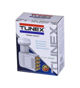 Tunex 8 Daire Çıkışlı Uydu Yayını Lnb Sekizli Elembi-Full HD 4K Uyumlu