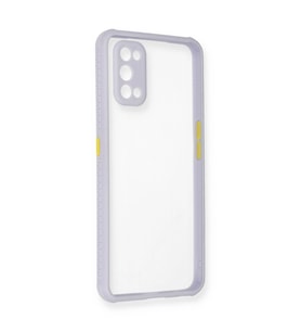 Realme 7 Pro Kılıf Miami Şeffaf Silikon - Lila