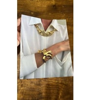 ZİNCİR KOLYELİ TASARIM KIZ GÖRSEL ARMA DİKİŞ APLİKE 23X19 CM