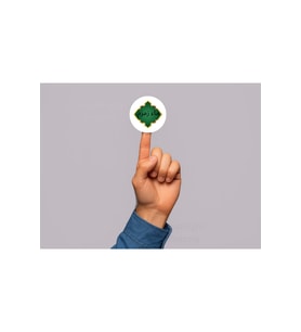 Arapça Zemzem Yazılı Etiket Yuvarlak Sticker Zamzam Hajj Umre Mat Hediyelik 4 Cm (90 Adet)