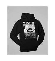 Wanted Dead Or Alive Yazılı Unisex Oversize Monkey D. Luffy Hoodie