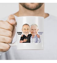 Kişiye Özel Sıkı Dostlar Karikatürlü Kupa Bardak